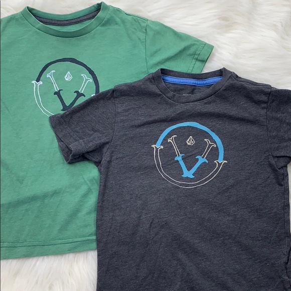Volcom Toddler Boys 2T Short Sleeve Navy Blue Tee T-Shirt Cotton Cross Out NWT